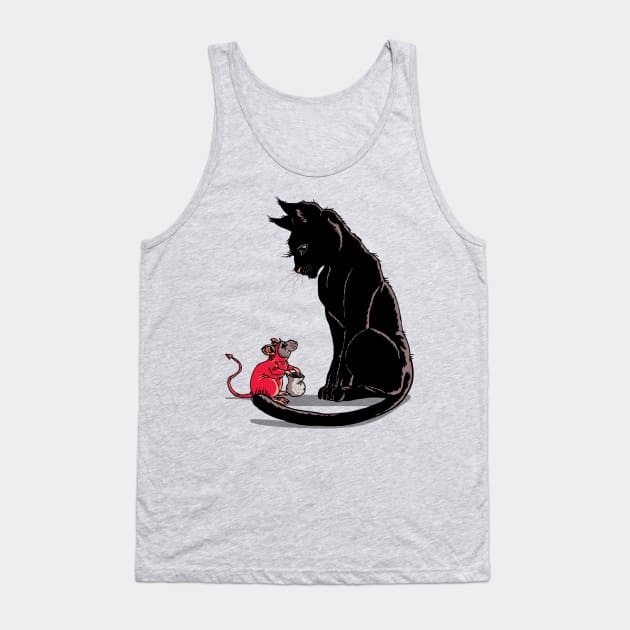 Trick-or-Squeak Tank Top by AJIllustrates